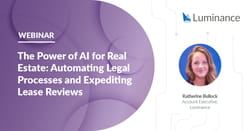 webinar thumbnail: The Power of AI for Real Estate: Automating Legal Processes and Expediting Lease Reviews